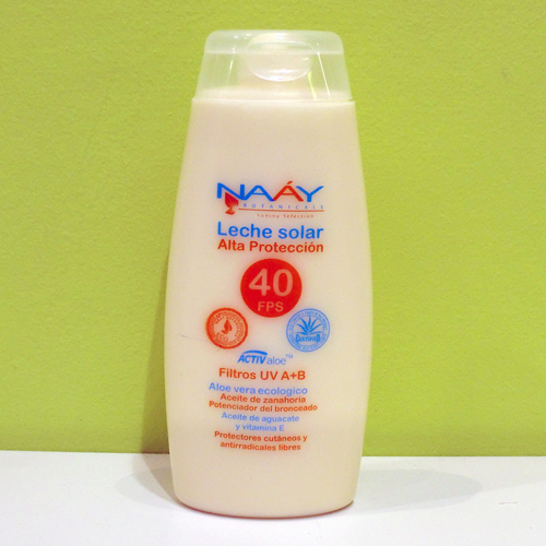 Crema solar protección alta 40 FPS