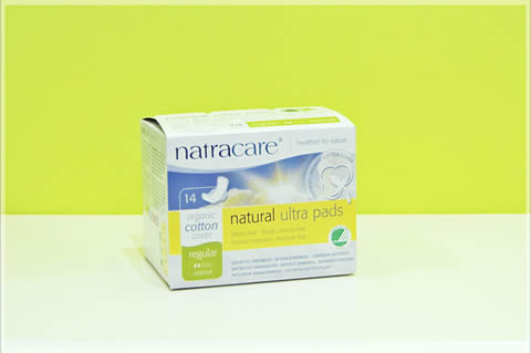 Compresas desechables Natracare con alas regular