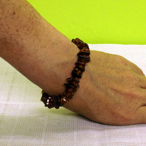Pulsera de ámbar oscura