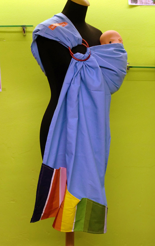 Bandolera Azul Rayas Colores