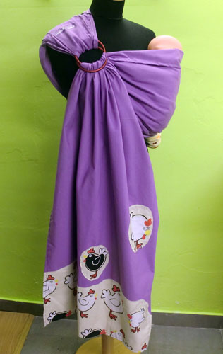Bandolera Morada Pollitos Copy